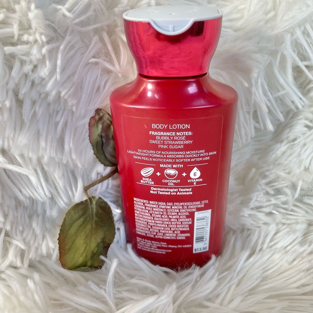 New with tags BATH & BODY WORKS LOVE COTTON CANDY CHAMPAGNE 24hr Moisture Lotion - Picture 2 of 3